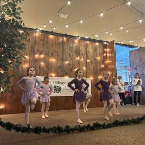 Several little girls performing ballet/dance on stage at Oak Mt