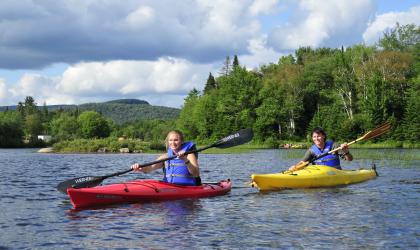 Great paddling above the Wakely Dam on Cedar River Flow.