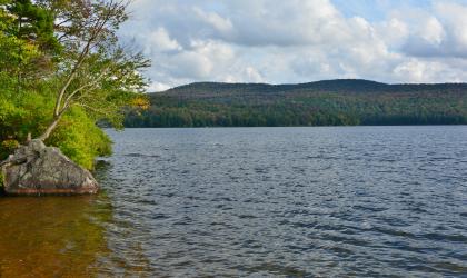 Limekiln Lake is a local favorite for paddling and foliage.