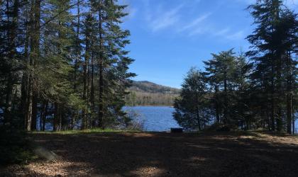 A picture of Lake Durant from one of the campsites