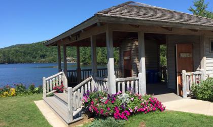 Amenities includes restrooms and a lifeguard.