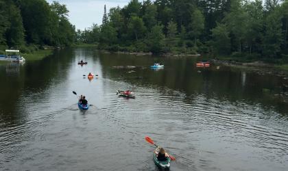 A popular lake for boating, fishing, and paddling.