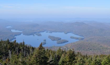 Blue Mountain is near the center of many lakes.