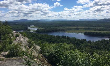 The hike to Lows Overlook ends with a gorgeous vista.