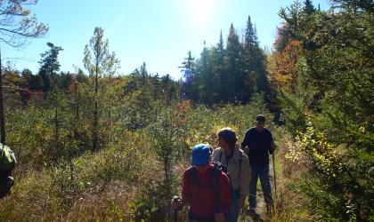 A variety of terrain and scenic vistas on the West Mountain trail.