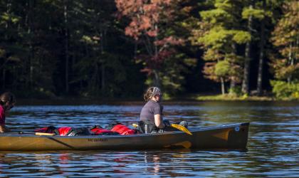 Fifth Lake is a quiet interlude in the Fulton Chain, connecting with Fourth Lake.