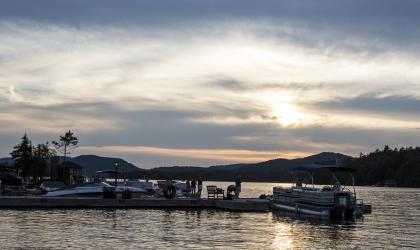 A wonderful day on the water at Fourth Lake.