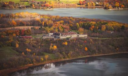 Aerial view of Fort Ticonderoga