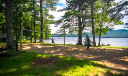 A couple sites at Lake Eaton Campground