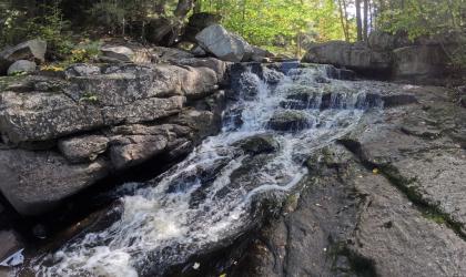 Whiskey Brook Falls is beautiful in any season.