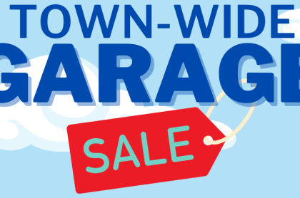 town wide garage sale sign