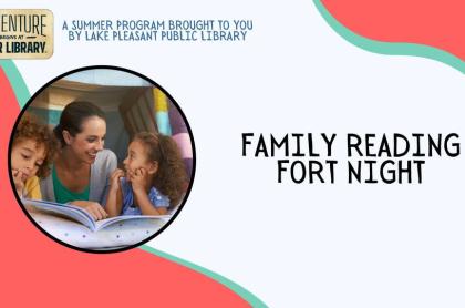 image promoting family reading fort night