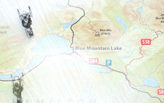 A map of trail networks in Hamilton County with snowmobilers edited on.