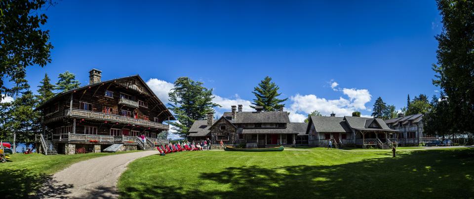 great camp sagamore on a sunny day.