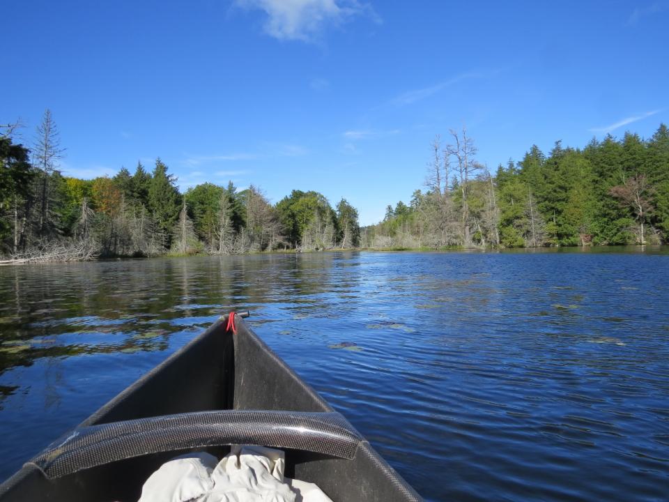 Essex Chain Lakes heading toward Fourth Lake.