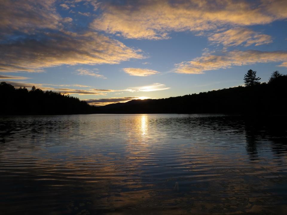 Sunset from the Sixth Lake campsite