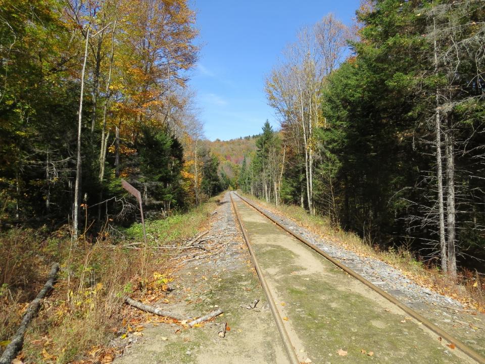 Lake Lila Railroad Bed along trail to Frederica Mountain