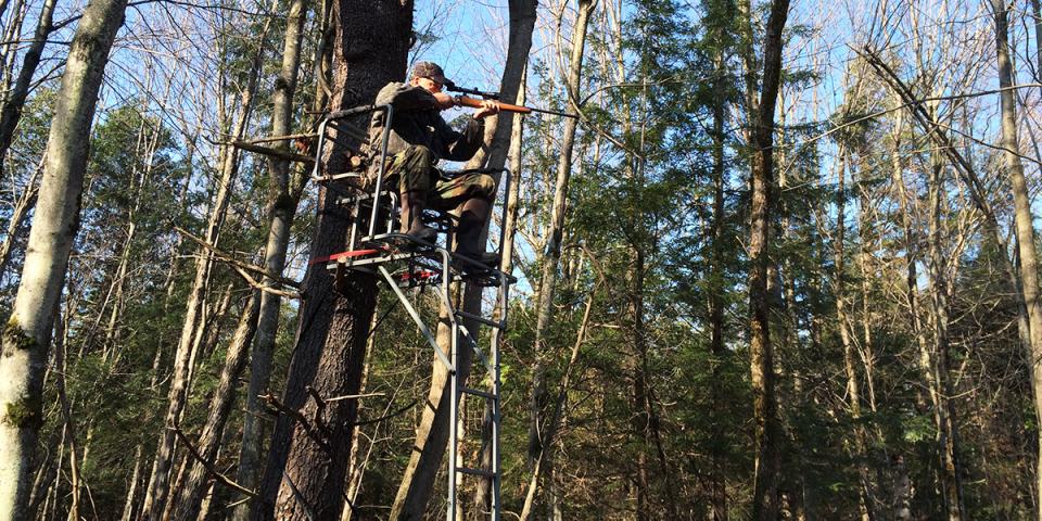 Hunting from a tree stand