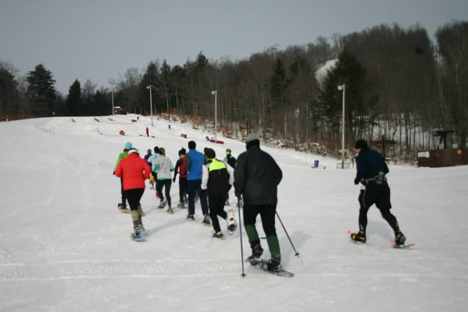 Oak Runner Snowshoe Race up Oak Mountain