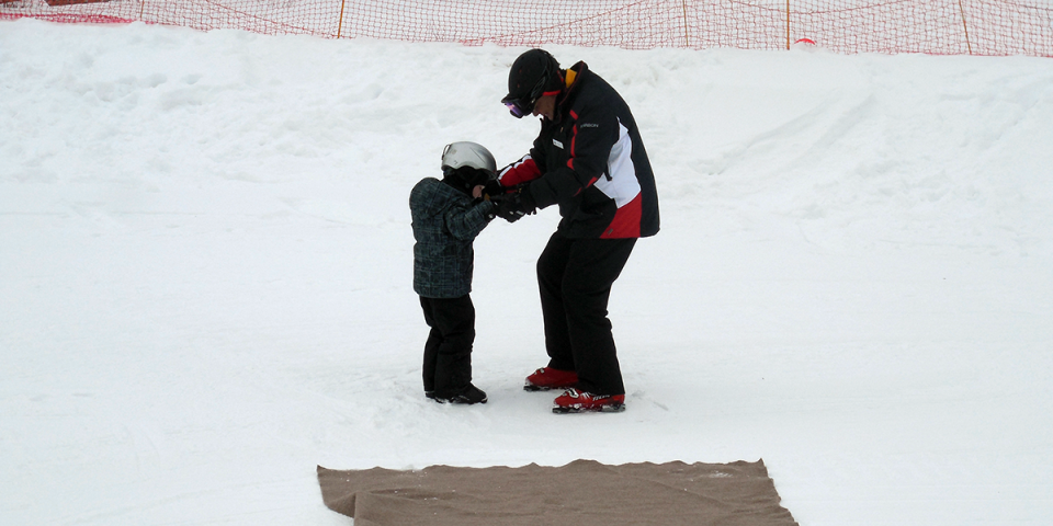 Ski Lesson at Oak Mountain, Speculator, New York