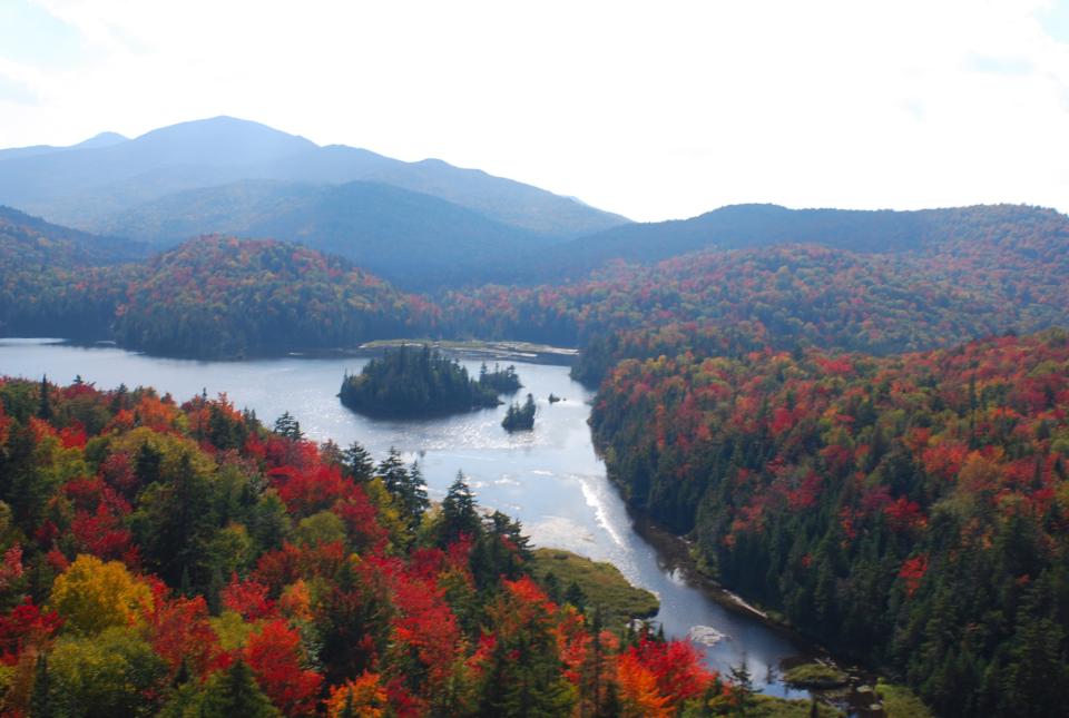 Fall aerial view