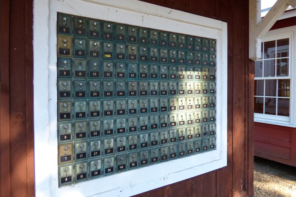 Mail boxes at the Route 66 Post Office