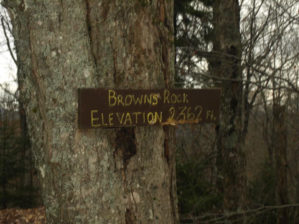 Summit of Brown's Rock