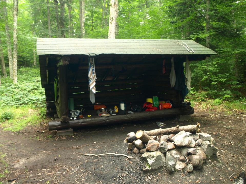 Sleeping in a lean-to is not as warm as a tent.