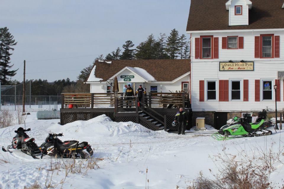 Long Lake Diner Snowmobiles