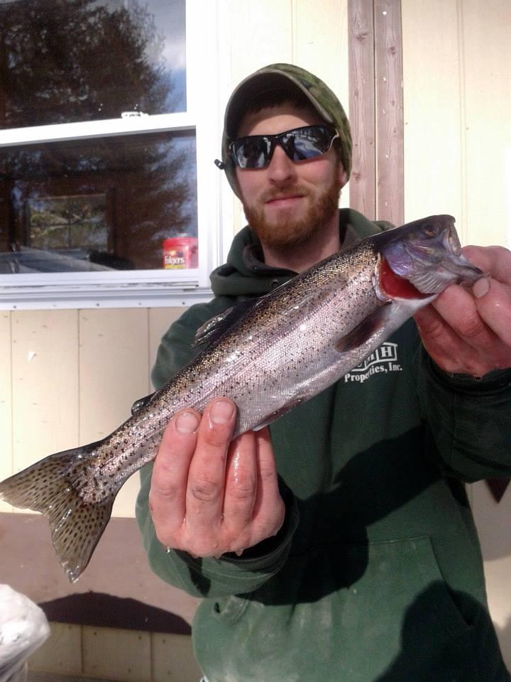 Ice fishing, Long Lake