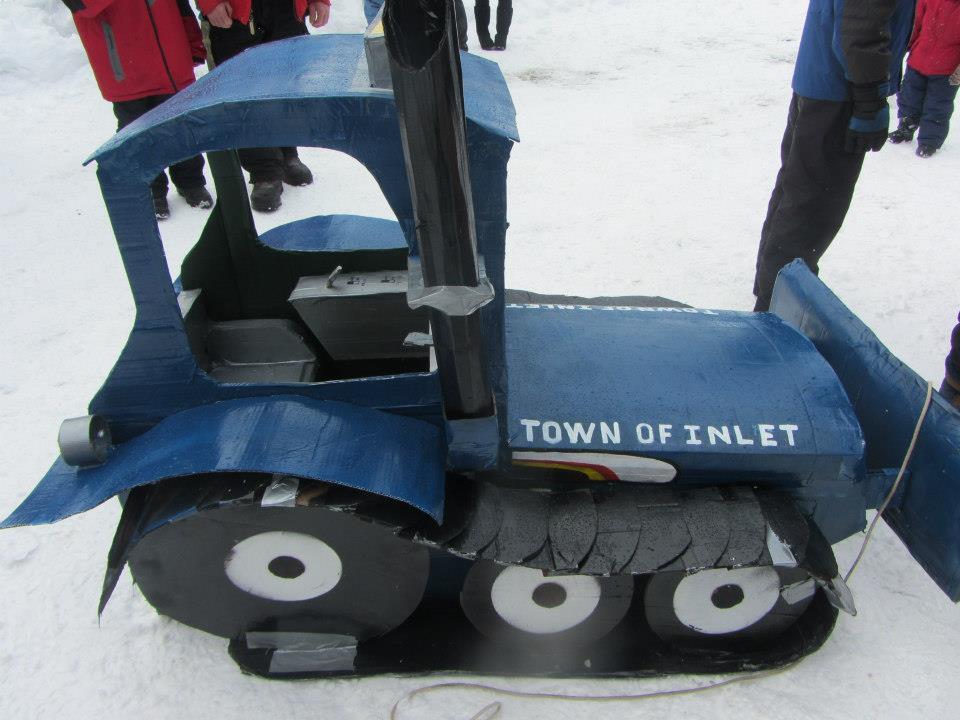 Cardboard Sled Races