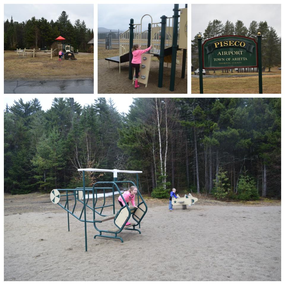 Kids at Piseco Airport Playground