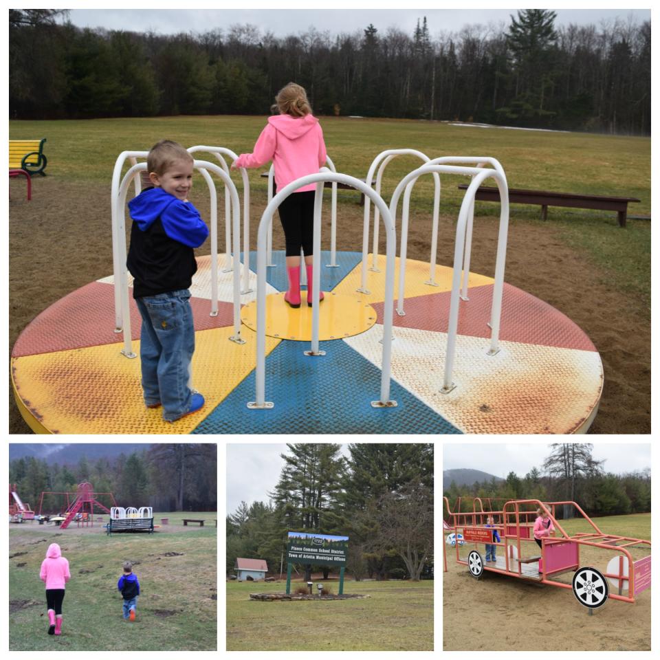 Kids at Piseco Playground