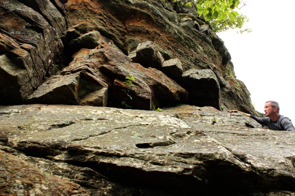 The base of the chimney.