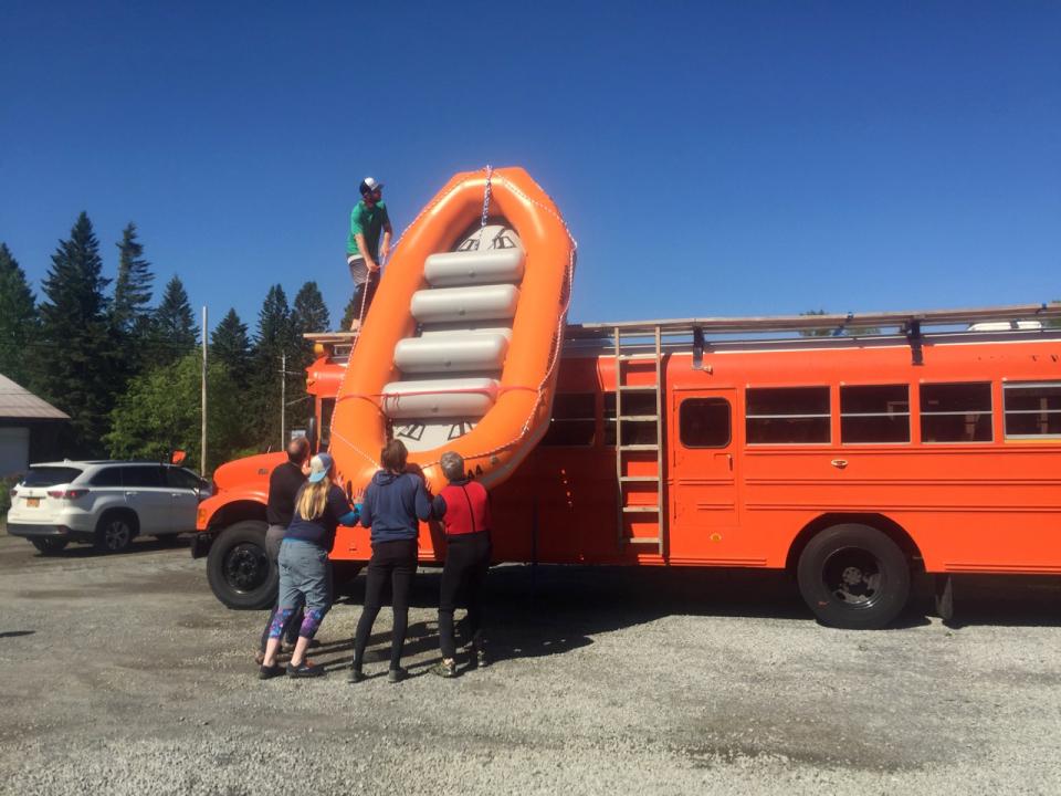 Loading the rafts. It's almost time to hit the Hudson!