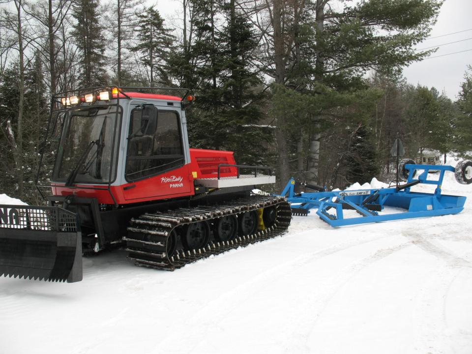 Long Lake snow groomer