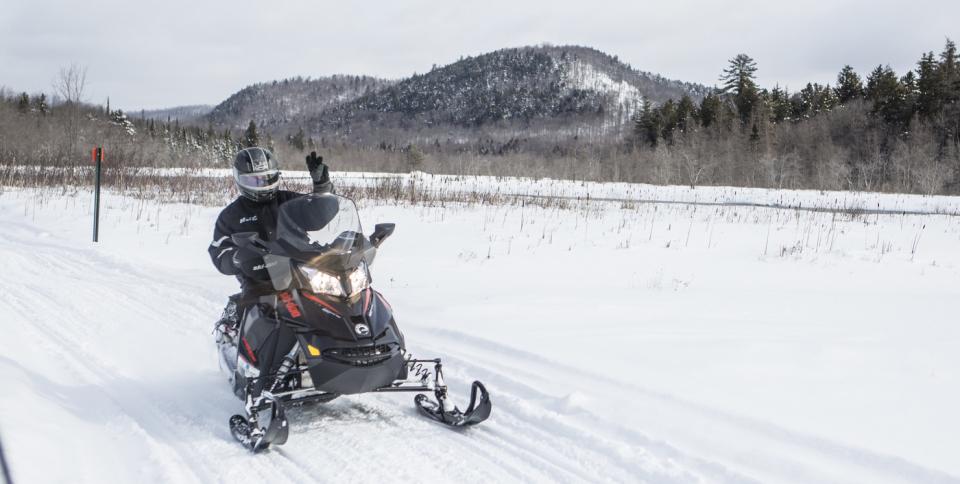 The thrill of the open road, in the winter. Without a road.