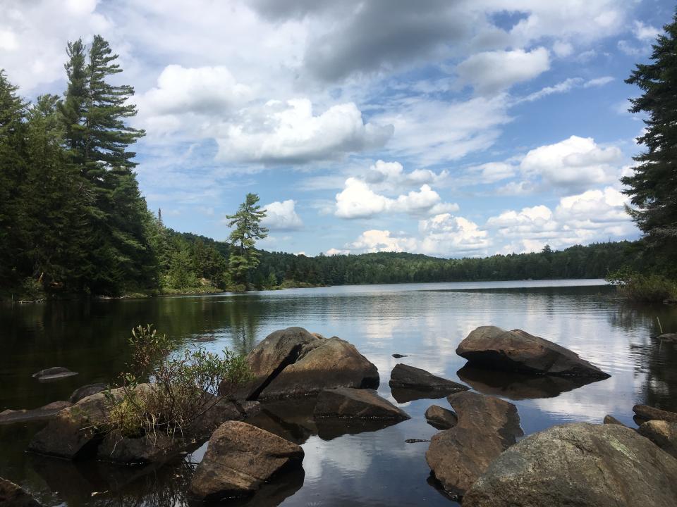 Looking out over Sprague Pond