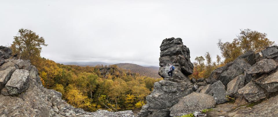 Castle rock panoramic view.