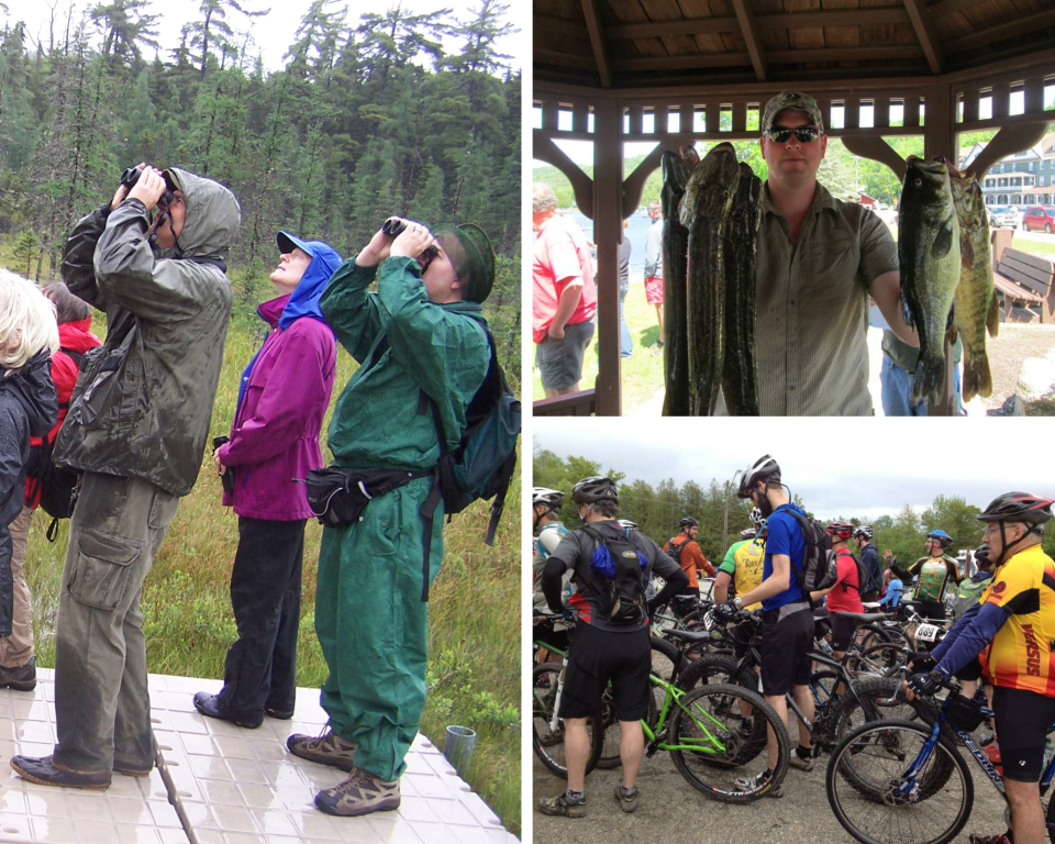 Birding Festival Participants, Bass Tournament and Black Fly Challenge