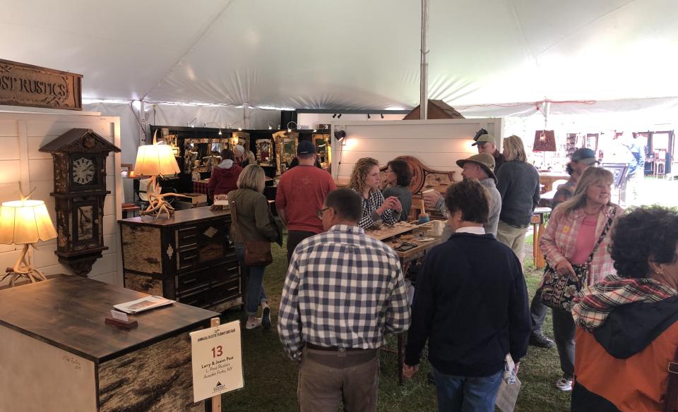 a crowd at the ADX Rustic Fair