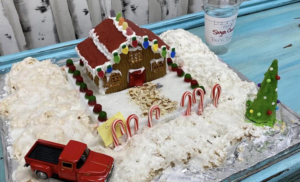 A gingerbread house