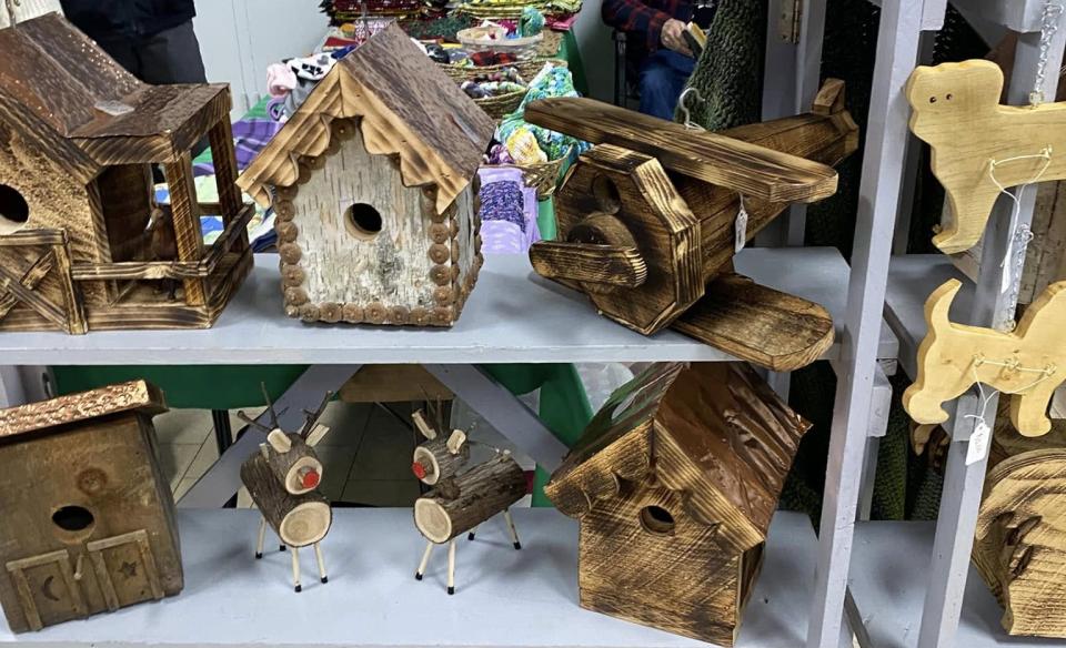 Handmade bird houses