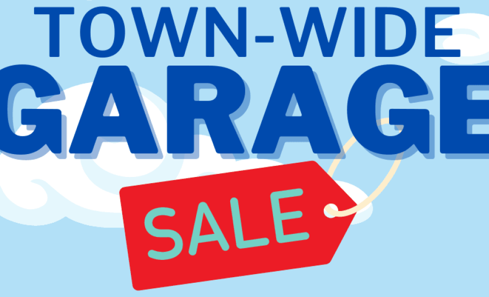 town wide garage sale sign