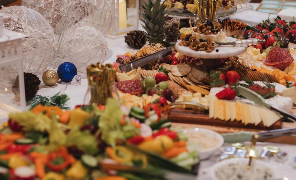 A fancy spread of hors d'oeuvres