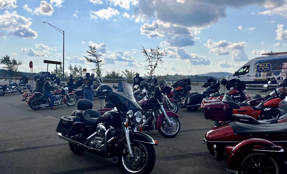 Bikes Parked at Trail's End in Tupper Lake