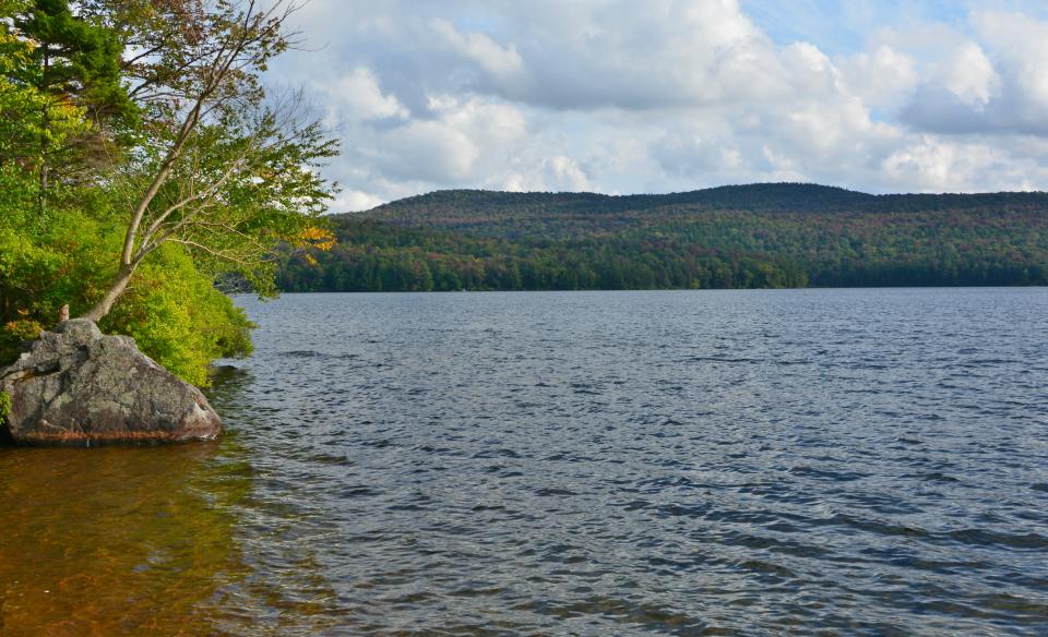 Limekiln Lake is a local favorite for paddling and foliage.