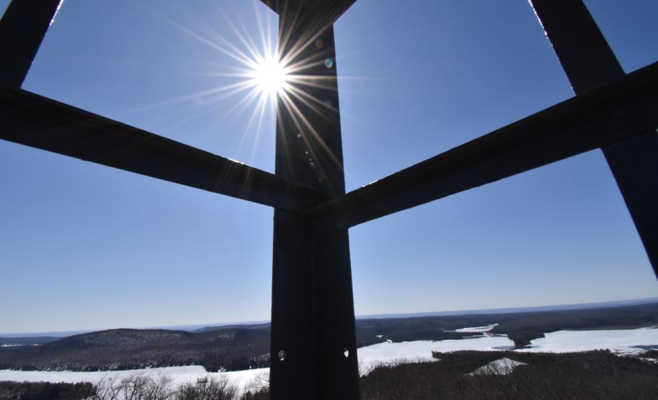 The cab on Kane Mountain fire tower