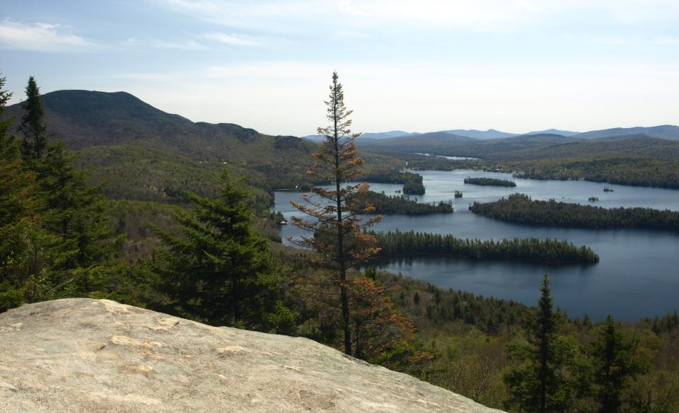 Castle Rock views include interesting Adirondack sights.