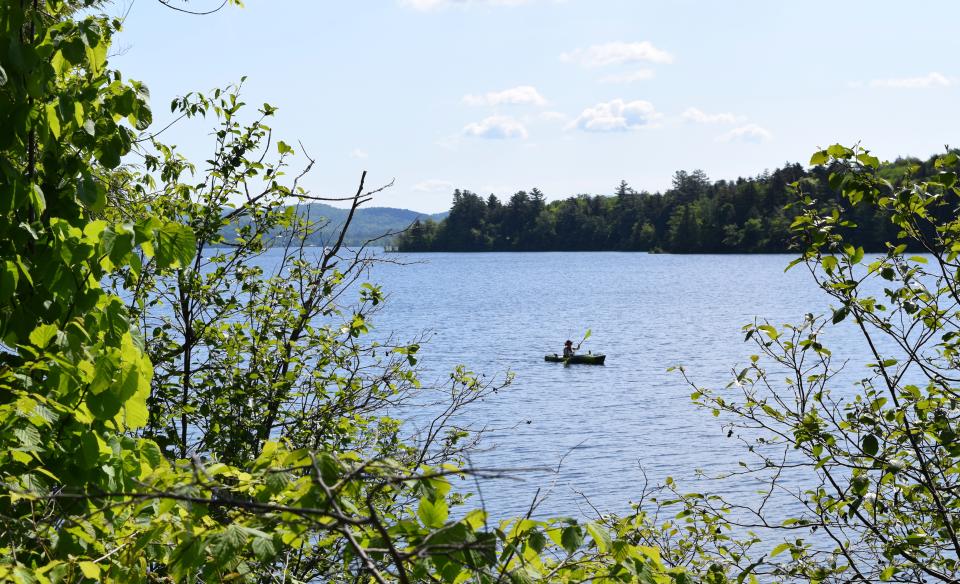 Spacious wooded sites and a concrete boat launch.